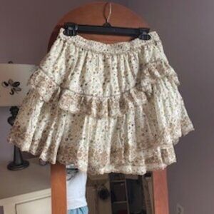 Aritzia Tiered Floral Mini Skirt - NWT